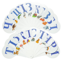 Веер "Цифры и буквы" облегченный