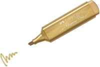 Текстовыделитель Faber-Castell "TL 46 Metallic", 1-5мм, мерцающий золотой