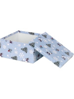 Коробка подарочная "Зима в лесу" 15,5*15,5*9cм