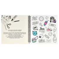 Альбом для создания стикеров 195*195мм  25л "Манга" гребень