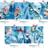 Тетрадь А5 48л кл. Hatber "Фантастический мир" 5 диз.в спайке, мат.лам., белизна 100%