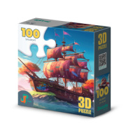 Пазл 3D  100 дет.  31*23см "Парусник"