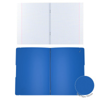 Тетрадь А4  48л кл.  "FolderBook Classic" пластик. обложка, синий