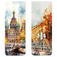 Набор закладок магнитных  2шт., "Храм" 30*80мм