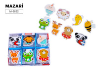Ластик MAZARI "Pets" фигурный, 6 дизайнов