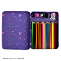 Пенал металлический (235*175*20) "Девушка с барсом"