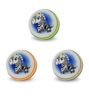 Мяч детский резиновый 12см "Зебра"