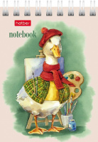 Блокнот А7  40л гребень "GUSSI" клетка