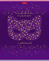 Тетрадь А5 48л кл. Hatber "Золотое вдохновение" мат.лам., 3Dфольга, 5 диз.в блоке, белизна 98%