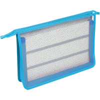 Папка д/труда А4 (337*243*80) 2отд. молния сверху, пластик" Happy Pinguin" конгр.тиснение