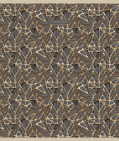 Тетрадь А5  96л кл. ПЗБМ "Золотые узоры" выб.УФ-лак, тисн.фольгой, белизна 100%