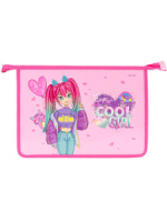 Папка д/тетрад. А4 (336*244*10) молния сверху, пластик+картон "Стильная милашка"