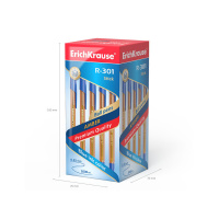 Ручка шар. ЕК R-301 0.7 мм AMBER синяя