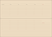Еженедельник недат. (145*310) deVENTE Wild 128стр., тем.-синий, иск. кожа, крокодил,70м/г2, коробка