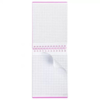 Блокнот А7 пласт.обл.  80л "Line neon. Розовый" гребень, кл.