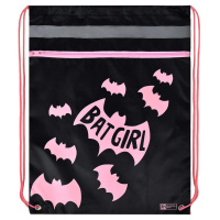 Мешок для обуви 1 отд, 360*480, карман, светоотр. "Летучая мышь"