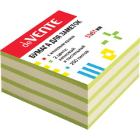 Бумага с липким краем (51*51мм)  250л, зеленый НЕОН+ПАСТЕЛЬ