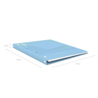 Тетрадь А4 на кольцах  80л кл. Pastel, пластик. обложка, ассорти