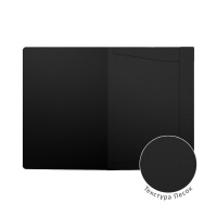 Папка на резинке А4 0,4мм Matt Classic, черная