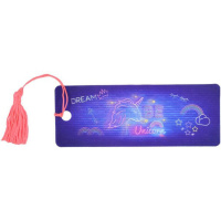 Закладка пластиковая 3D Ассорти с линейкой и табл. умножения