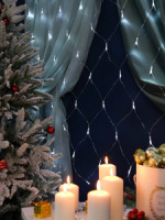 Гирлянда электрическая Сетка 1,5*1,5м 120LED "Сетка" светодиодная 220 В, белый