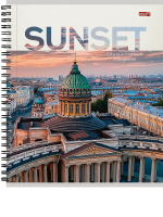 Тетрадь А5  96л кл. гребень Проф-Пресс "Красивая архитектура - 8"