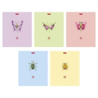 Тетрадь А5  96л кл. Hatber "Летняя фантазия" софт-тач