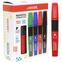 Маркер перманентный 4,0 мм круг. корп.,  красный