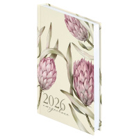 Ежедневник дат. 2026г А5 160л., 7БЦ "Протея" мат.лам., тисн.фольгой