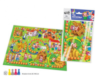 Игра с фишками. "Три поросенка" А3, 5+