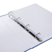 Тетрадь  А4  80л кл. на кольцах Hatber "NEWtone PASTEL. Чернильное небо" софт-тач