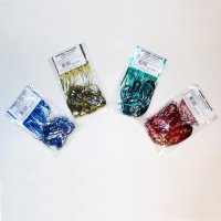 Дождик  75мм*1,5м, ПВХ, серебристо - цветной, 4 цвета