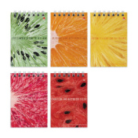 Блокнот А7  40л гребень "Exotic fruits" клетка