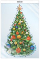 Плакат фигурный 20*30см "Ёлочка"