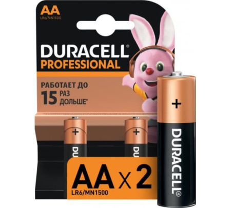 Батарейка LR-06 (АА) DURACELL PROFESSIONAL, блистер, цена за 1 шт