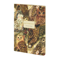 Записная книжка А5  40л. картон, мягк.пер. "Fauna. Волшебные совы" кл.
