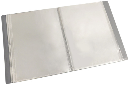 Папка файл А4  20лист 0,50мм, серая