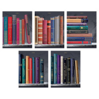 Тетрадь А5  96л кл. Hatber "Золотые страницы" софт-тач, 3D фольга, 5диз.в блоке