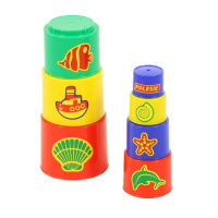 Игрушка пластиковая Пирамидка 33см 7эл.