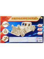 Изготовление модели из дерева "Ретроавтомобиль" 70дет