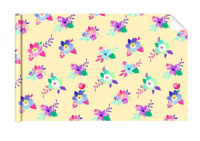 Бумага упаковочная "Цветы на жёлтом фоне" 70*100 см