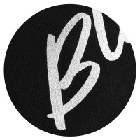 Пенал-косметичка (190*90*15) молния, ткань, высокая металлиз.печать "Черный"