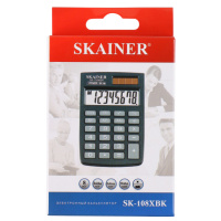 Калькулятор   8 разр. Skainer  карманный двойное питание черный (аналог SLD-200)