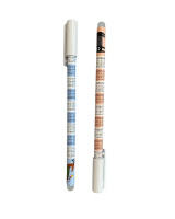 Ручка гелевая стираемая Hatber "2*2" синяя, 0,6мм