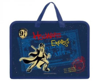 Папка А4 (340*245*35) с ручками, молния, пластик "Гарри Поттер"