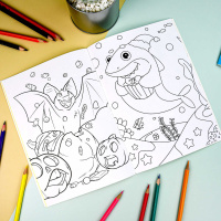 Раскраска "Раскраски с наклейками. Животные" А5 16стр.