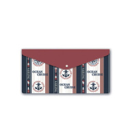 Конверт на кнопке 260*140мм, Якоря