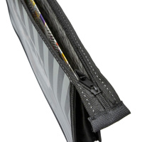 Папка д/ труда А4 (335*240*85) 2отд. молния сверху, пластик/ламинат "Бело-черный джип"