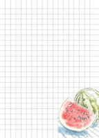 Записная книжка 120*165мм  32л. картон, скоба "Блокнот клевой девчонки. Fresh! Арбуз" кл