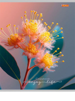 Тетрадь А5  96л кл. Проф-Пресс "Нежные цветы - 15" белизна 87%